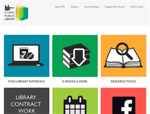 Tablet Screenshot of currypubliclibrary.org